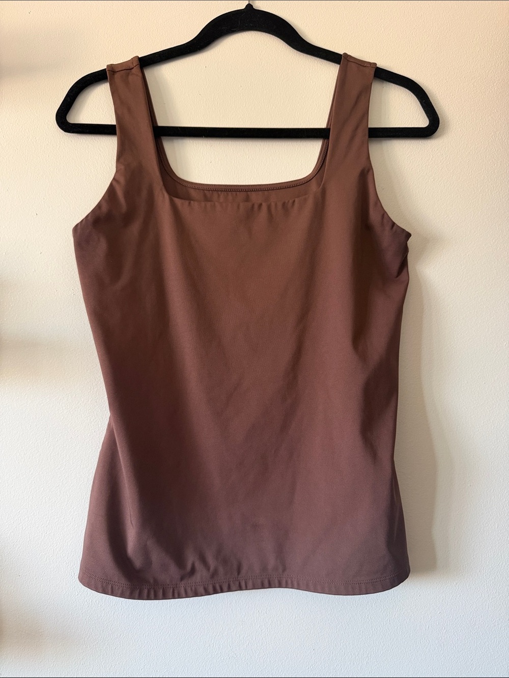 Nine West|Brown|Square Neck Sculpting Tank Top|Large|EUC